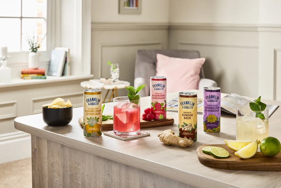 Oficiální lifestyle fotografie produktu F&S Ginger Beer plechovka 0,15l.