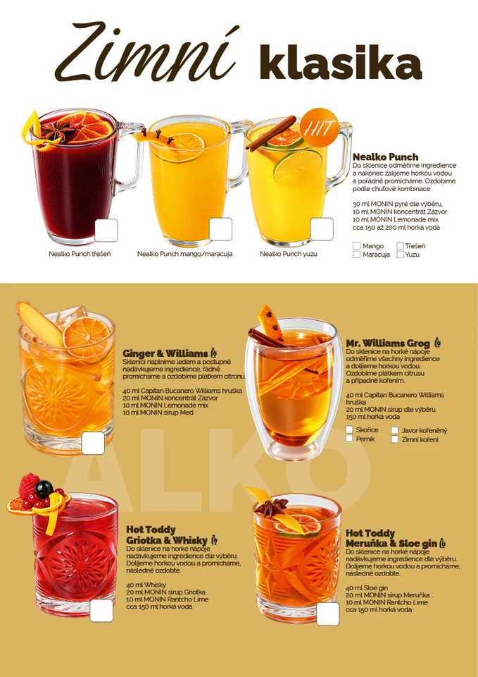 Zimní klasika - nealkoholické punče, grog a Hot Toddy