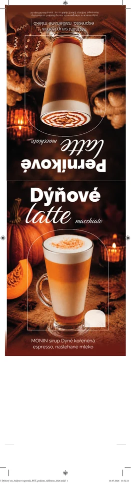 Dýňové a perníkové latte - tisková data