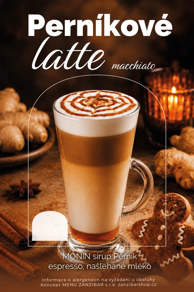 Dýňové a perníkové latte - rub tabletentu