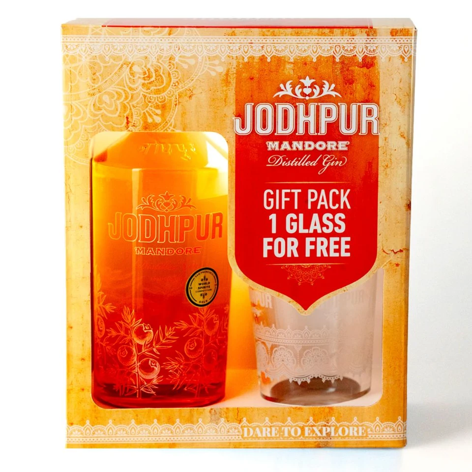 Jodhpur Gin Mandore 43% Gift Box 0,7l