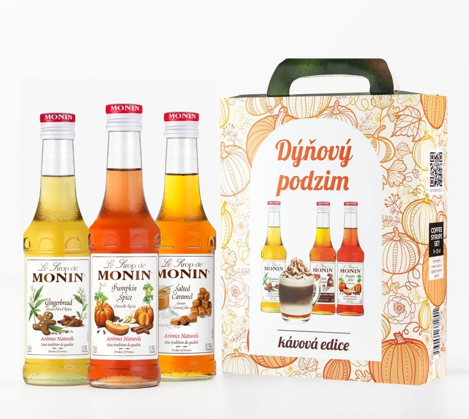 DÝŇOVÝ PODZIM Monin box 3x0,25l Coffee II