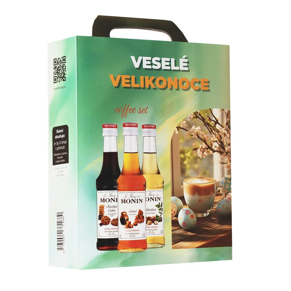 Monin box 3x0,25l Coffee Veselé Velikonoce