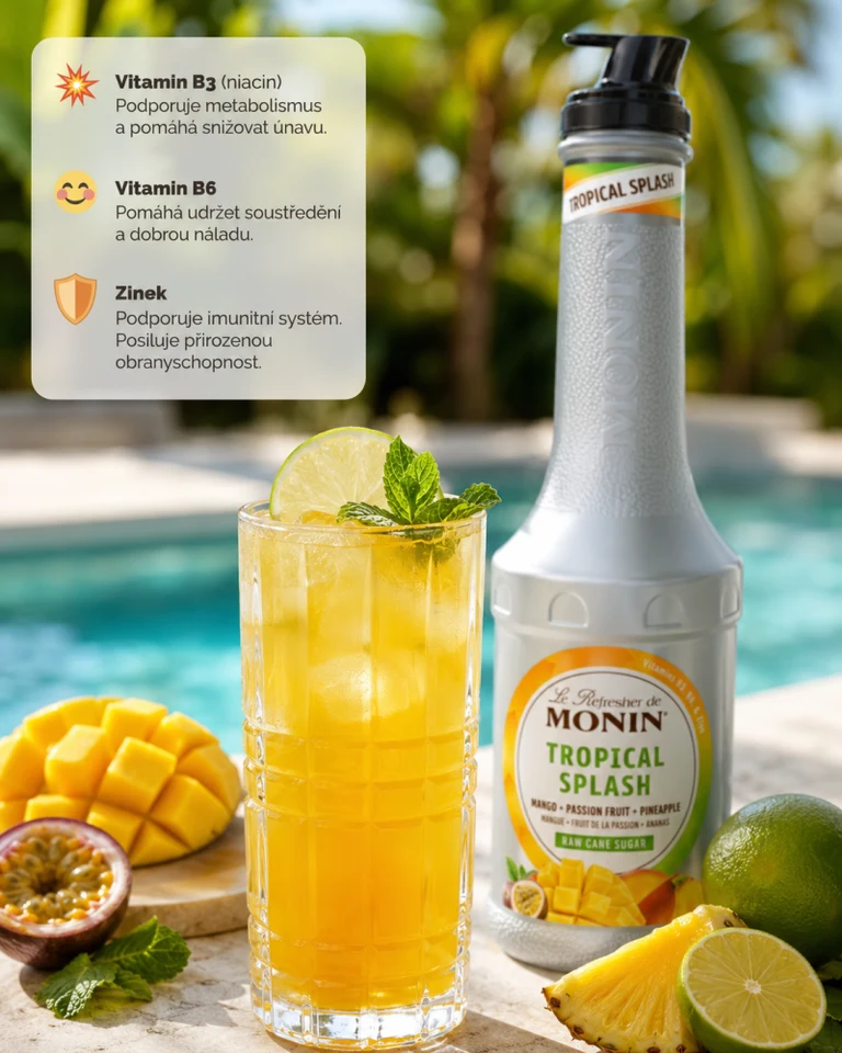 Monin refresher Tropical Splash 1l