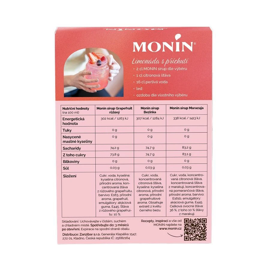 Monin set 3x5cl Lemonade