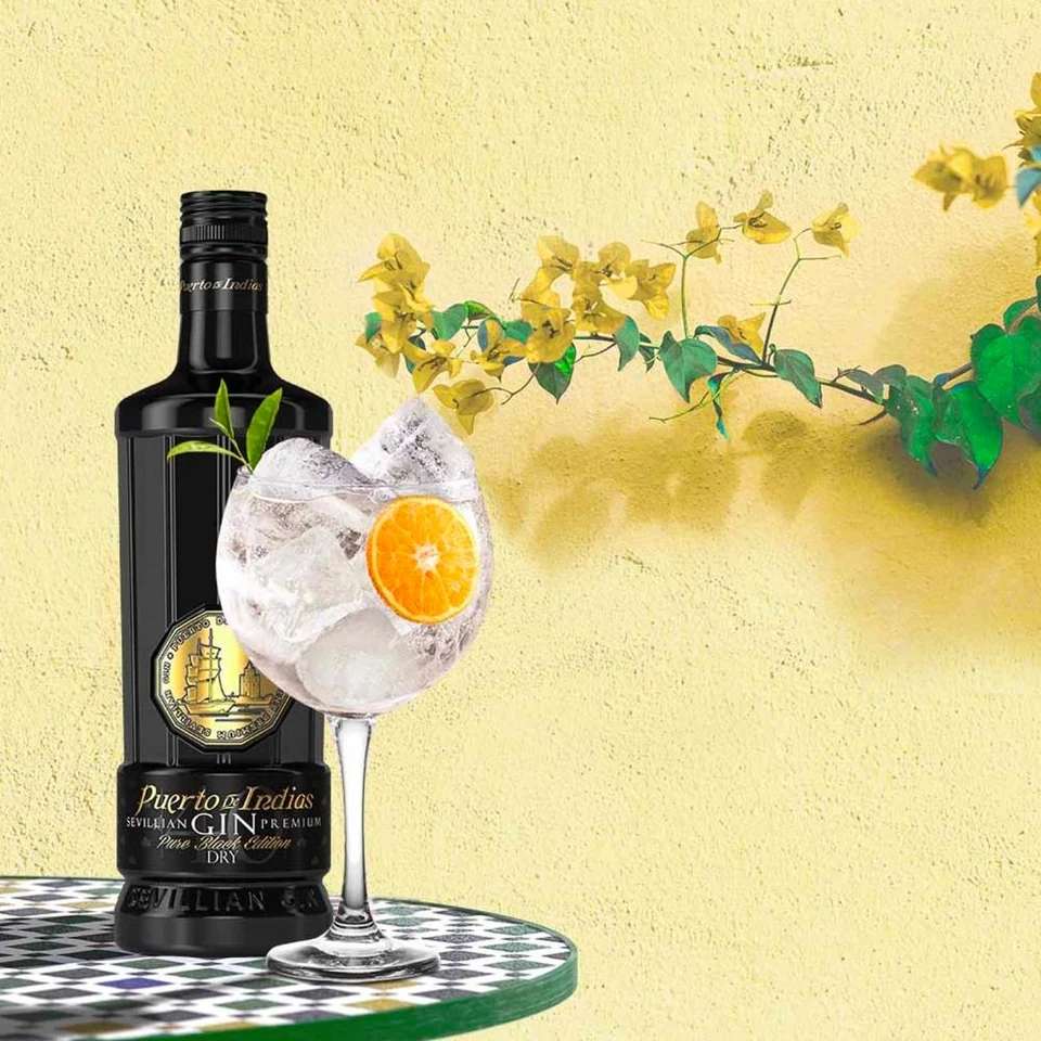 Puerto de Indias Gin Black Edition 40% Gift Box 0,7l