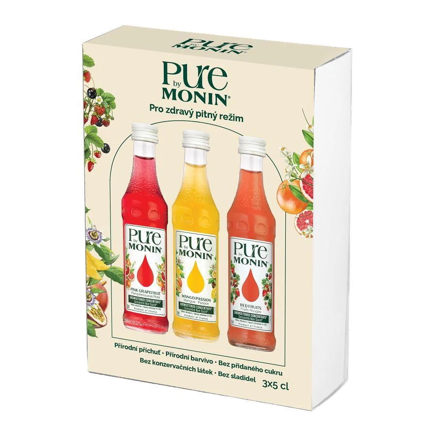 Monin set 3x5cl PURE