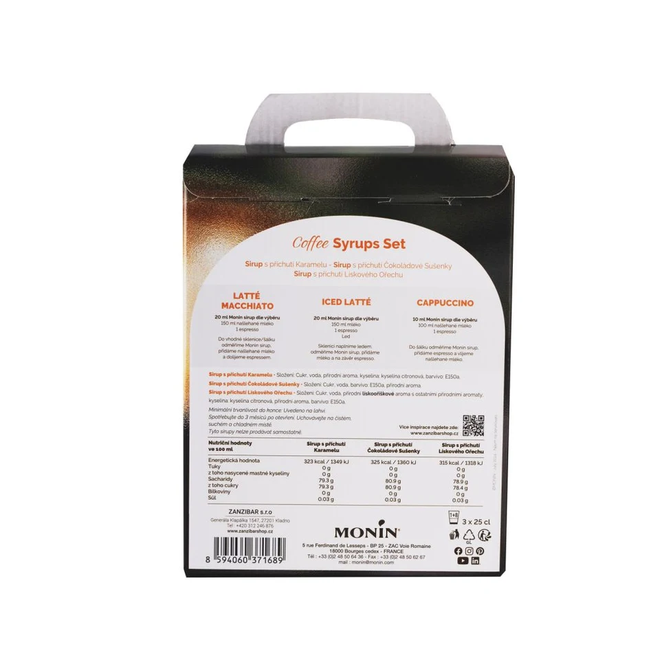 Monin box 3x0,25l Coffee I