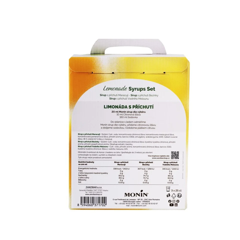 Monin box 3x0,25l Lemonade