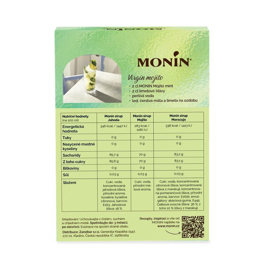 Monin set 3x5cl Mojito