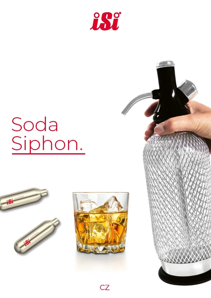 První strana katalogu iSi Soda katalog CZ