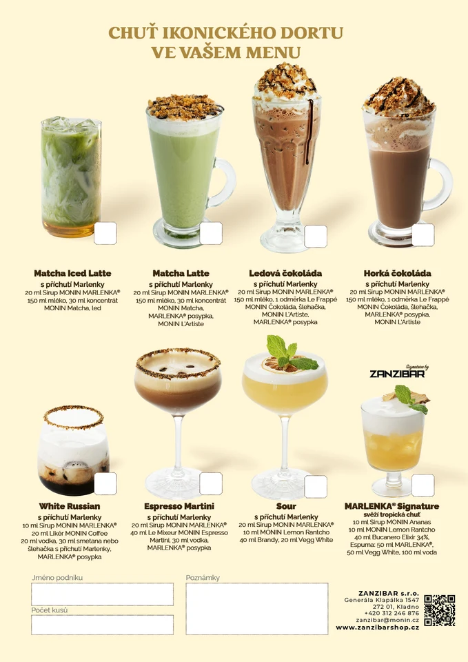 2026 Marlenka MENU V22